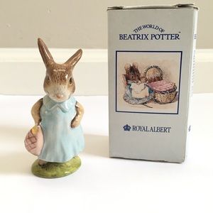 Beatrix Potter Royal Albert Mrs Flopsy Bunny, Original Box, 1989 Vintage